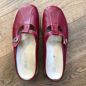 Brighton Slip on comfy red shoes